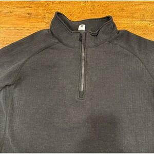 True North Dragonwear Black Livewire Flame Resistant 1/4 Zip Sweatshirt Men's XL